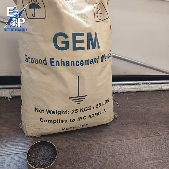 Hochwirksames Bentonit-Bodenverbesserungsmaterial 25 kg für den Widerstand des Erdungssystems
